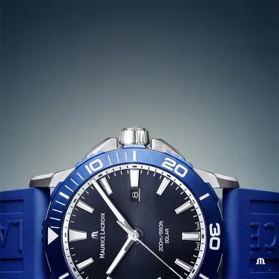 Maurice Lacroix Pontos PT1008-SSL40-430-4 Bl� Safirglass 41 mm Quartz