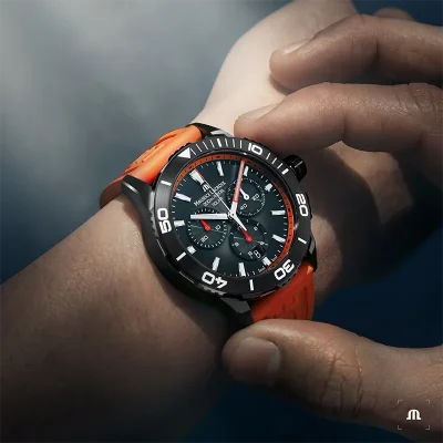 Maurice Lacroix Pontos PT1038-DLB00-330-6 svart 41 mm