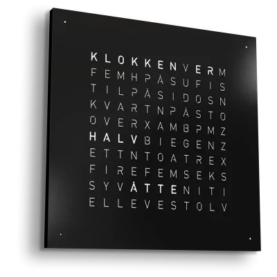 QLOCKTWO Earth 45 Black Pepper NORWEGIAN