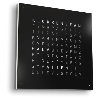 QLOCKTWO Earth 45 Black Pepper NORWEGIAN