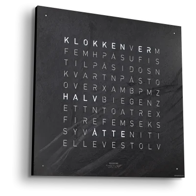 QLOCKTWO Earth 45 Creator's Edition Metamorphite NORWEGIAN