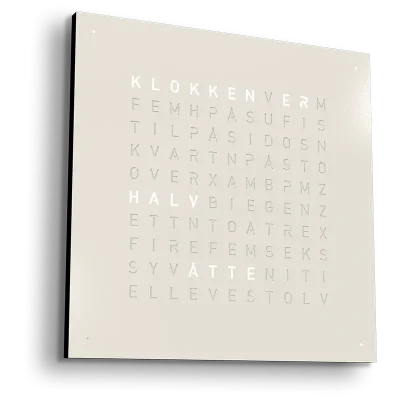 QLOCKTWO Earth 45 White Pepper NORWEGIAN