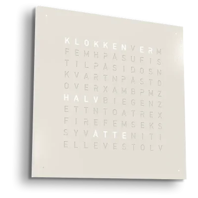 QLOCKTWO Earth 45 White Pepper NORWEGIAN