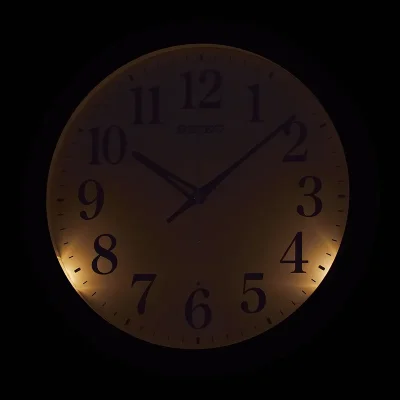 SEIKO WALL CLOCK �33X4CM AUTO LIGHT (HI/LO)'