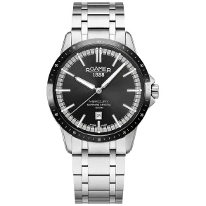 Roamer R968833 41 85 20 Herreur, svart, safirglass, 42 mm
