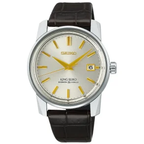 Seiko SJE087J1 King Seiko hvit safirglass mekanisk 38 mm