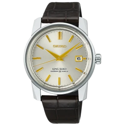 Seiko SJE087J1 King Seiko hvit safirglass mekanisk 38 mm