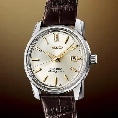 Seiko SJE087J1 King Seiko hvit safirglass mekanisk 38 mm