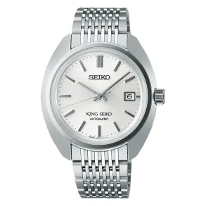 Seiko SJE109J1 mekanisk klokke med safirglass og hvit urskive