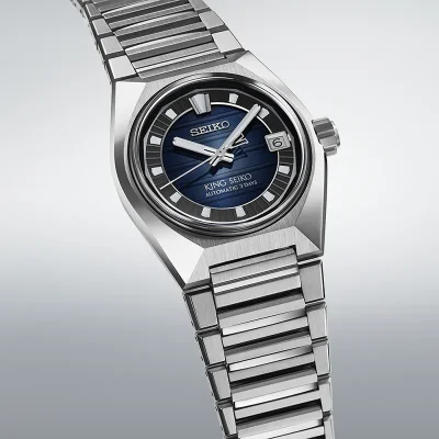 Seiko SLA085J1 King Seiko mekanisk klokke 41 mm svart safirglass