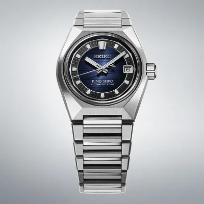 Seiko SLA085J1 King Seiko mekanisk klokke 41 mm svart safirglass
