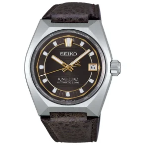 Seiko SLA093J1 King Seiko mekanisk herreklokke 41 mm brun