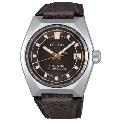 Seiko SLA093J1 King Seiko mekanisk herreklokke 41 mm brun