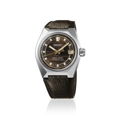 Seiko SLA093J1 King Seiko mekanisk herreklokke 41 mm brun