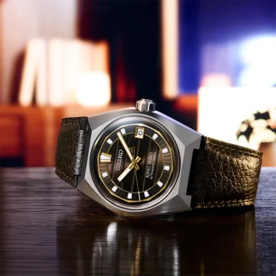Seiko SLA093J1 King Seiko mekanisk herreklokke 41 mm brun