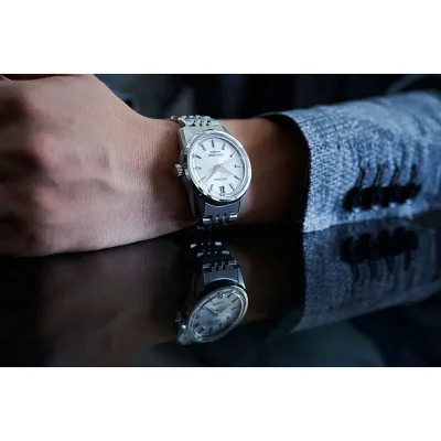 Seiko SPB279J1 King Seiko mekanisk klokke med hvit urskive