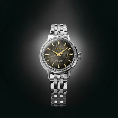 Seiko SRE015J1 Presage mekanisk automatisk klokke svart
