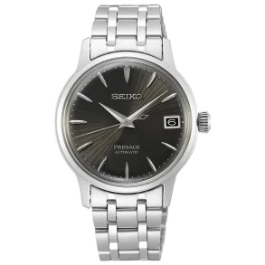 Seiko SRP837J1 Presage mekanisk klokke svart 34mm