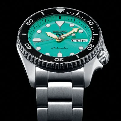 Seiko SRPK33K1 Automatisk Sportsklokke, Gr�nn