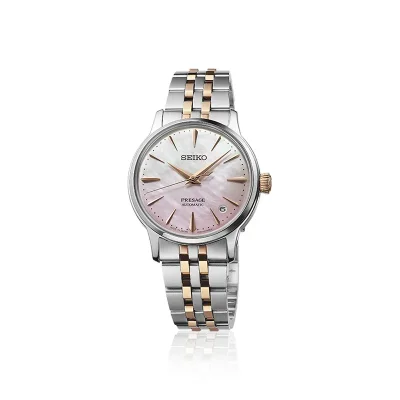 Seiko SRPM06J1 mekanisk automatisk klokke rosa 34 mm