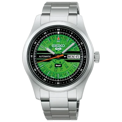 Seiko SRPM09K1 Automatisk herreklokke gr�nn 39 mm