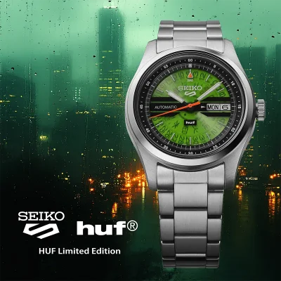 Seiko SRPM09K1 Automatisk herreklokke gr�nn 39 mm