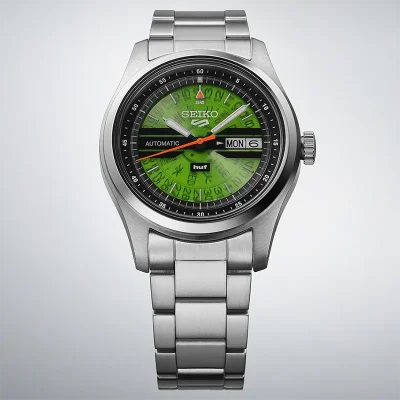 Seiko SRPM09K1 Automatisk herreklokke gr�nn 39 mm