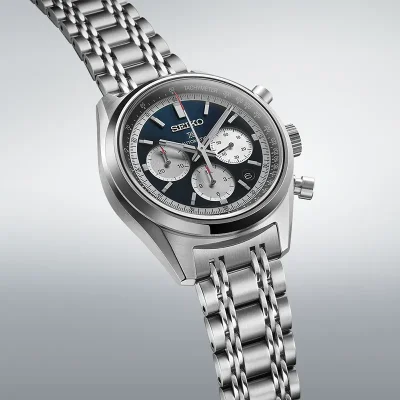 Seiko SRQ051J1 bl� automatisk klokke med safirglass