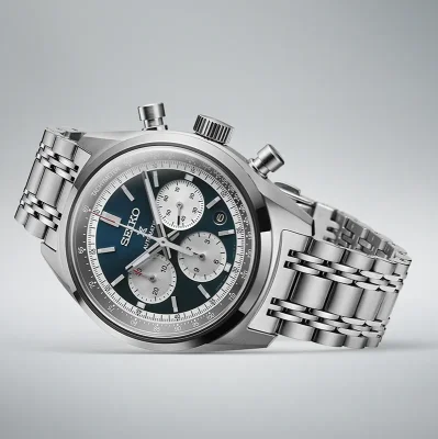 Seiko SRQ051J1 bl� automatisk klokke med safirglass