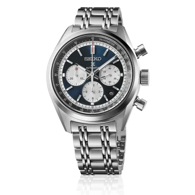 Seiko SRQ051J1 bl� automatisk klokke med safirglass
