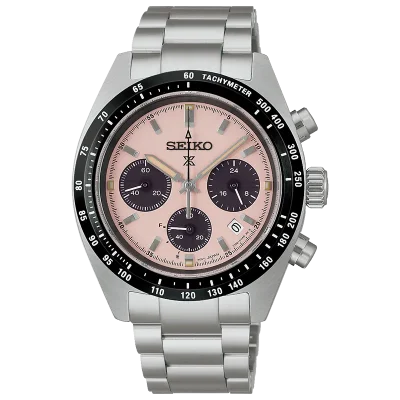 Seiko SSC963P1 Quartzklokke med Safirglass og Rosa Detaljer