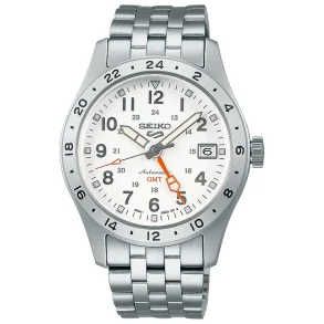 Seiko SSK059K1 mekanisk klokke med hvit urskive, 39 mm