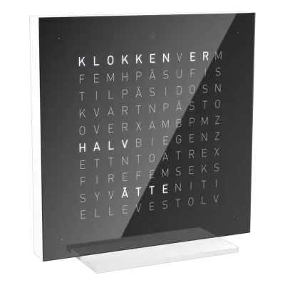 QLOCKTWO Earth 13,5 Pure Black Ice Tea NORWEGIAN