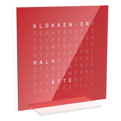QLOCKTWO Earth 13,5 Pure Cherry Cake NORWEGIAN