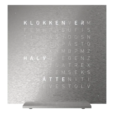 QLOCKTWO Earth 13,5 Full Metal NORWEGIAN