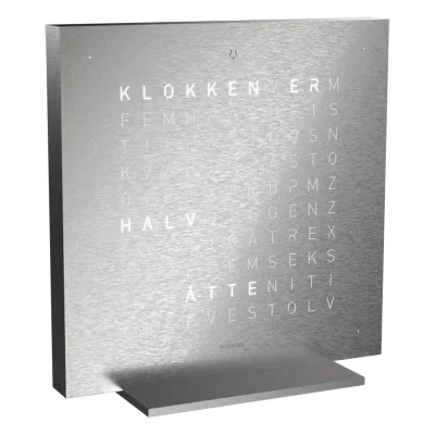 QLOCKTWO Earth 13,5 Full Metal NORWEGIAN